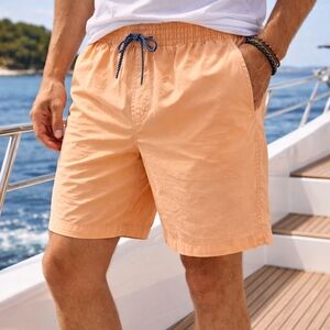 Southern Tide Peach Shoreline Board Shorts L Recycled Quick Dry 6 Inch Inseam
